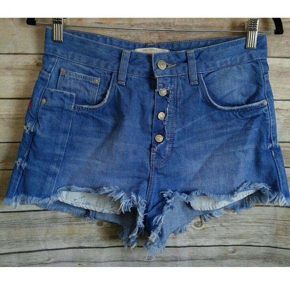 Zara Pants - Zara Denim Cutoff Shorts